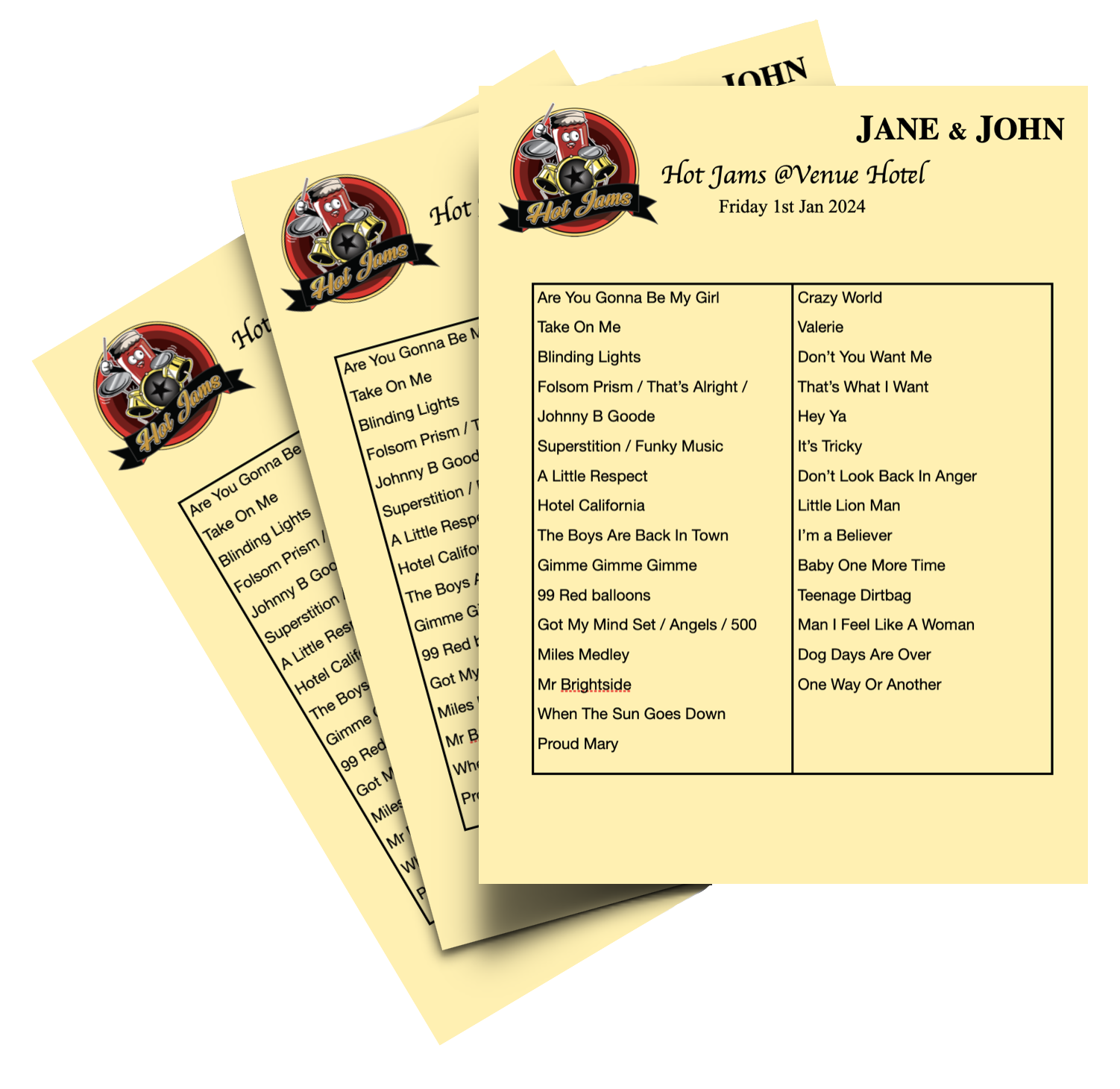 setlists